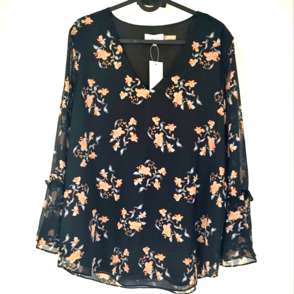 Calvin Klein Long Sleeve Multi Color Top